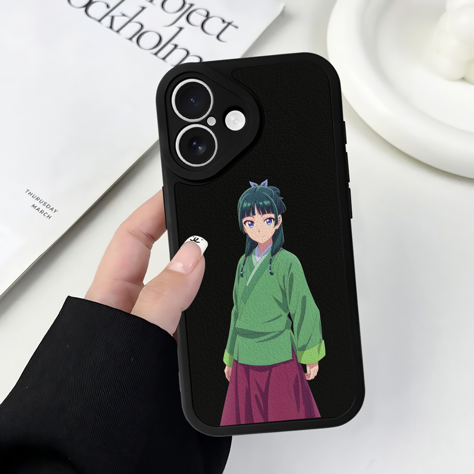 薬屋のひとりごと The Apothecary Diaries 【iPhone 16シリーズ対応】シリコンスマホケース（レザー調） 材質：シリコン